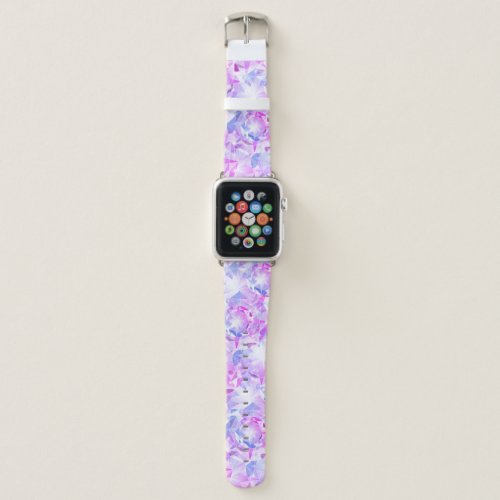 Blue Pink Gemstone Sapphire Crystal Art Apple Watch Band