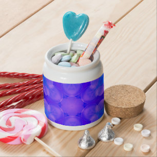 Blue & Pink Gradient Pastel Bubble Art Candy Jar