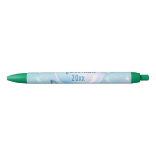 Blue-Pink Gradient Starry Background Pen