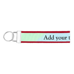 Blue pink green glitter sparkle pastel add name p wrist keychain