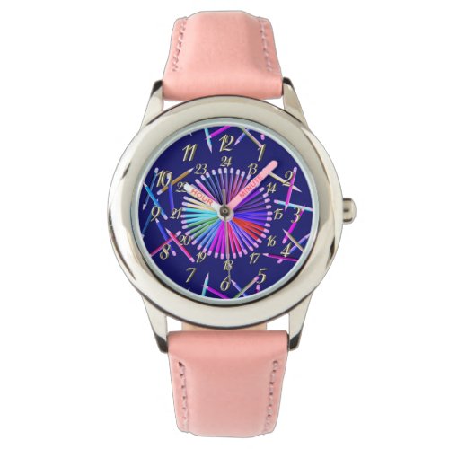 Blue Pink Hearts  Watch