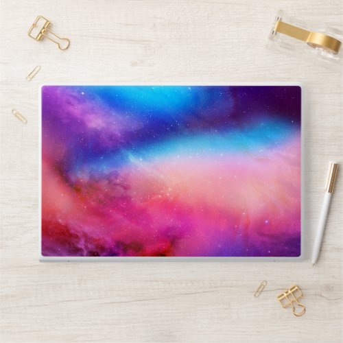 Blue_Pink Holographic Sky HP Laptop Skin