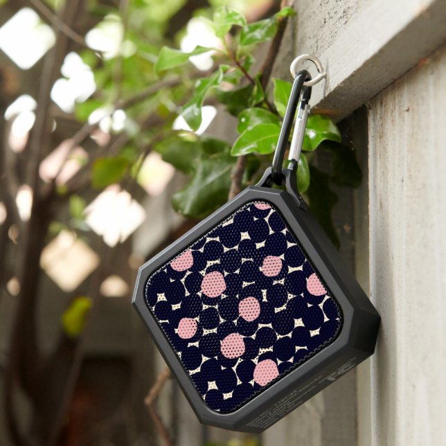 Blue & Pink Large Dot Pattern Bluetooth Speaker (Inisitu)