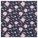 Blue &amp; Pink Large Dot Pattern Fabric