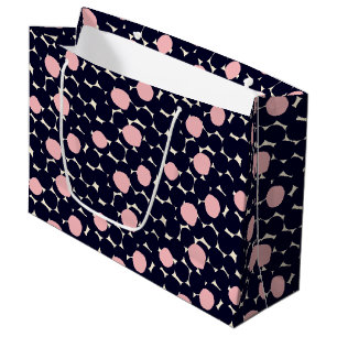 Blue & Pink Large Dot Pattern Gift Bag