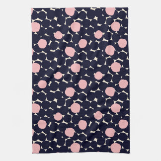 Blue & Pink Large Dot Pattern Kitchen Towel