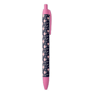 Blue & Pink Large Dot Pattern Pen