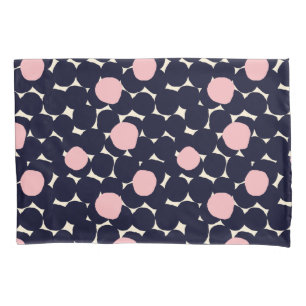 Blue & Pink Large Dot Pattern Pillow Case