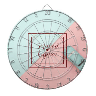 Blue Pink Make It Happen Dart Board
