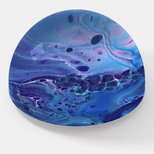 Blue & Pink Marble Abstraction Paperweight