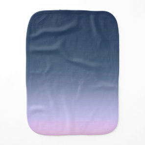 Blue-pink Ombre . Baby Burp Cloth