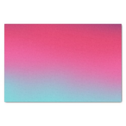 Blue Pink Ombre Gradient Blur Abstract Design Tissue Paper