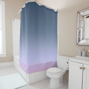 Blue-pink Ombre . Shower Curtain