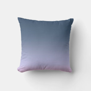 Blue-pink Ombre . Throw Pillow