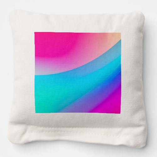 Blue pink ombre watercolor abstract pastel  cornhole bags