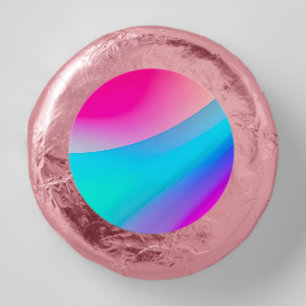 Blue pink ombre watercolor abstract pastel  dipped oreo cookie favors