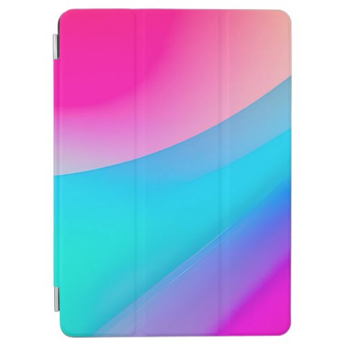 Blue pink ombre watercolor abstract pastel  iPad air cover