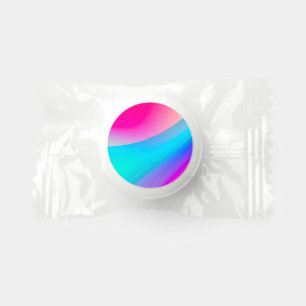 Blue pink ombre watercolor abstract pastel  life saver® mints