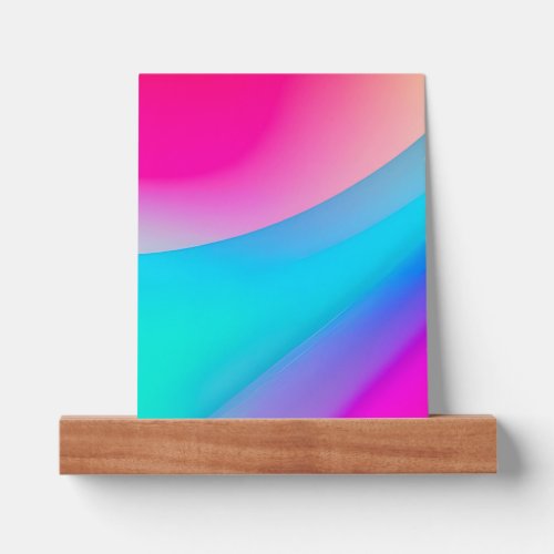 blue pink ombre watercolor abstract pastel picture ledge