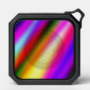 Blue pink ombre watercolor abstract pastel rainbow bluetooth speaker