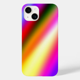 Blue pink ombre watercolor abstract pastel rainbow Case-Mate iPhone 14 case