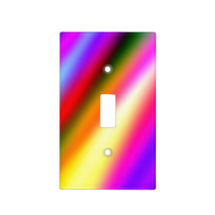 Blue pink ombre watercolor abstract pastel rainbow light switch cover