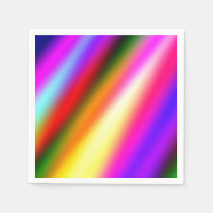 Blue pink ombre watercolor abstract pastel rainbow napkins