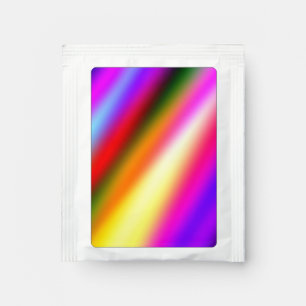 Blue pink ombre watercolor abstract pastel rainbow tea bag drink mix