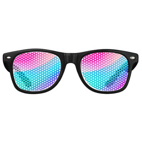 Blue pink ombre watercolor abstract pastel  retro sunglasses