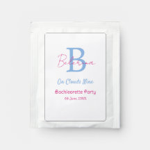 blue pink on clouds nine monogram bachelorette par