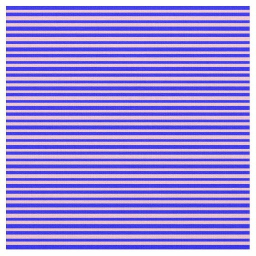 Blue & Pink Pattern of Stripes Fabric