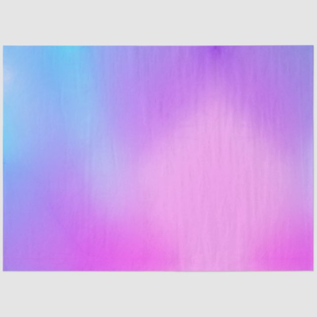 Blue Pink Purple Gradient Tissue Paper (Front)