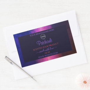 Blue Pink Purple Marble Modern Product Labels Logo