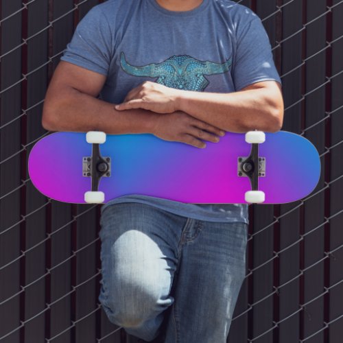 Blue pink Purple Ombr 4Joey Skateboard