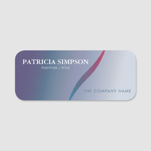 Blue Pink  Red Elevate Your Identity With This Name Tag