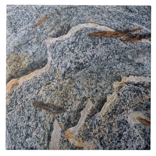 Blue Pink Rust Rock Surface Abstract Ceramic Tile