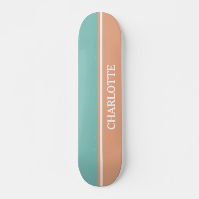 Blue & Pink Skateboard (Front)