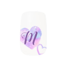 BLUE PINK SPARKLE GLITTER ADD YOUR NAME LETTER MON