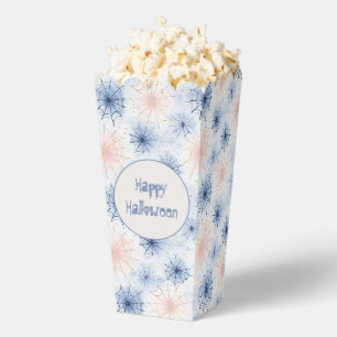 Blue Pink Spider Webs Halloween Party Favor Boxes