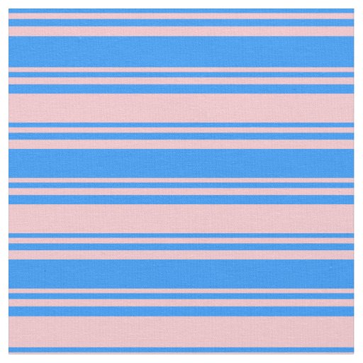 Blue & Pink Stripes Fabric