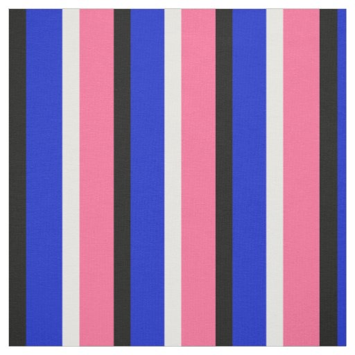 Blue Pink Stripes Textile Fabric