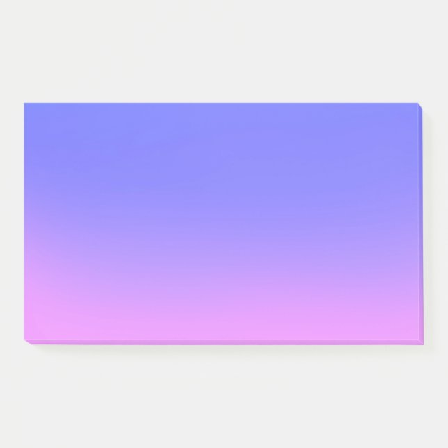 blue pink sunset ombre post-it notes (Front)
