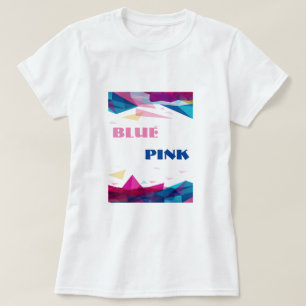 Blue pink vision shapes T-Shirt