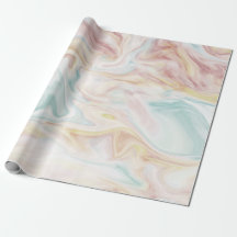 Blue, Pink & Yellow Watercolor Marble