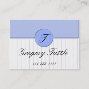 Blue pinstripe Calling Card