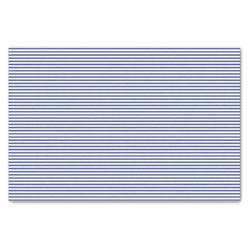 Blue Pinstripe Stripes Tissue Paper