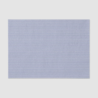 Blue Pinstripe Stripes Tissue Paper
