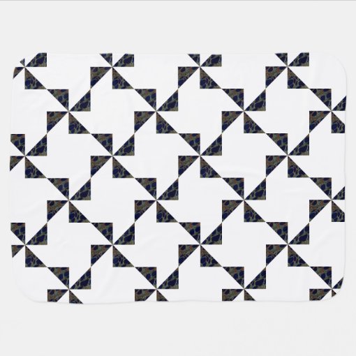 Blue Pinwheel Quilt Blanket Zazzle