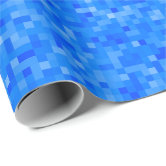 Green pixels wrapping paper