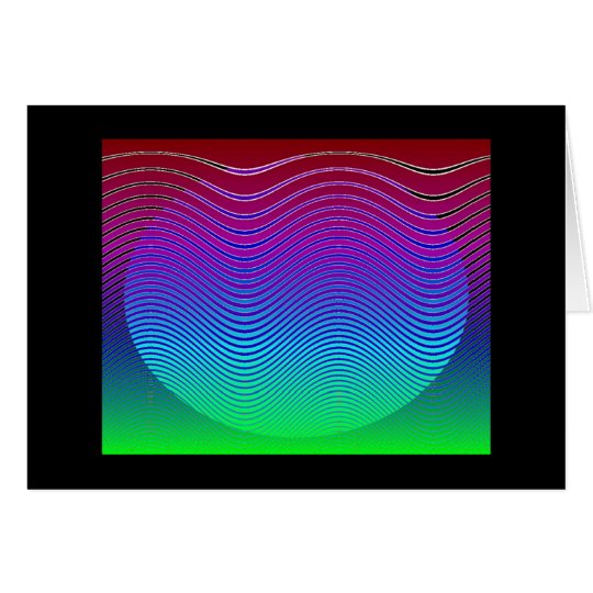 Blue Pixel Sunset #3 (card) Card